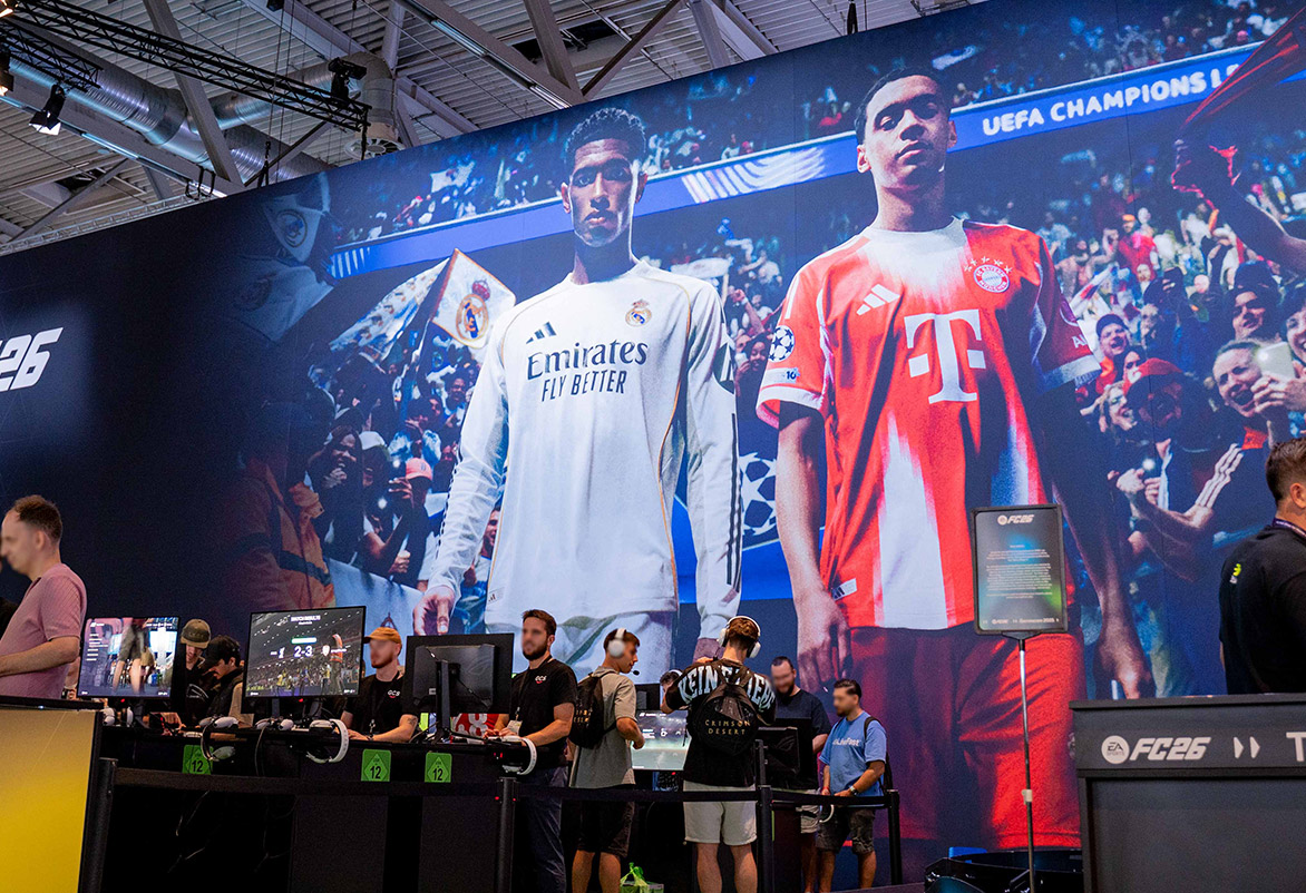 XXL-Messebanner für EA SPORTS FC26