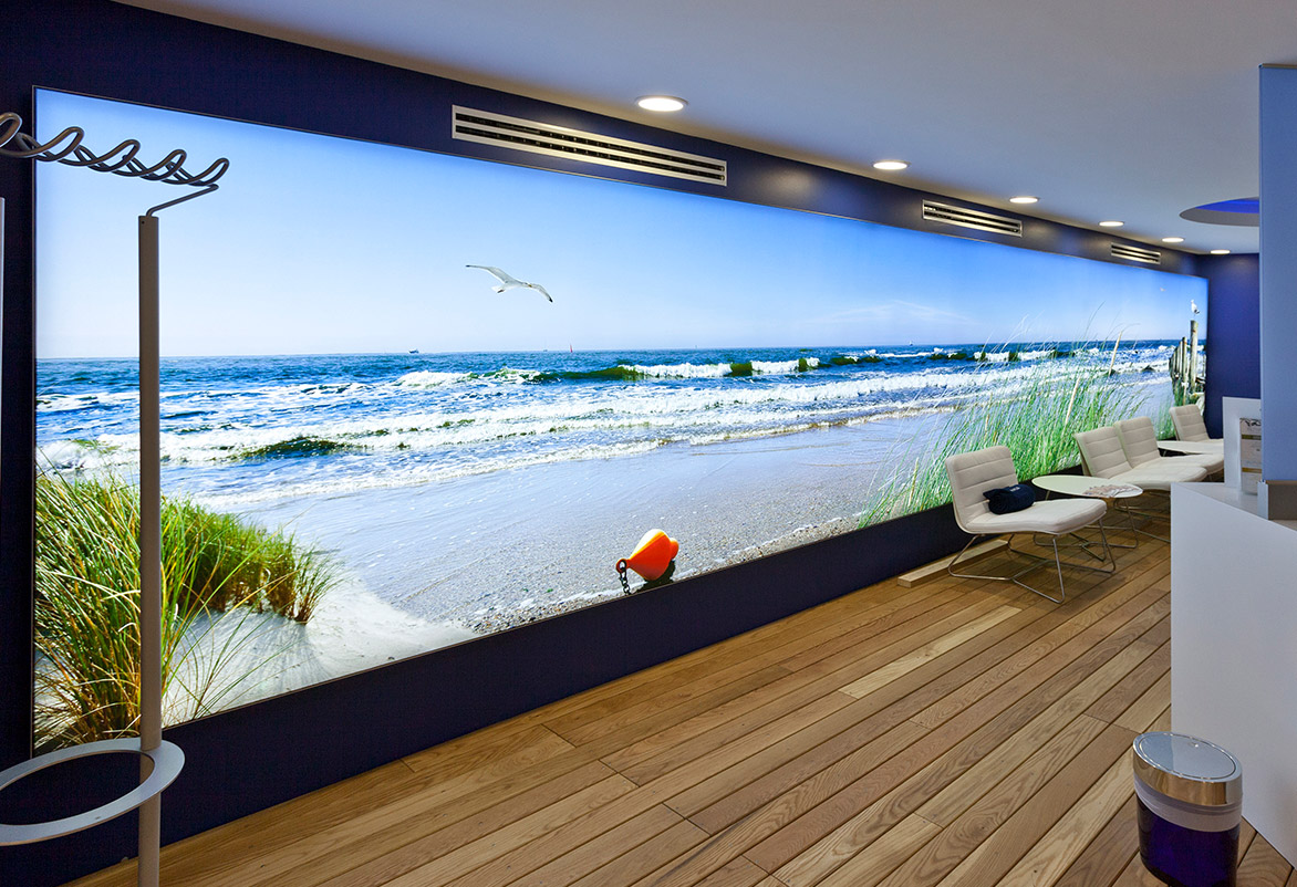 LED-Leuchtwand für NIVEA Haus